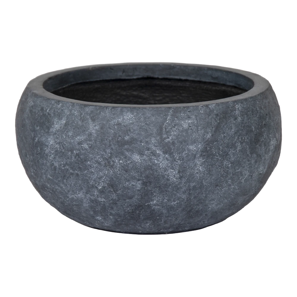Plantenschaal Arizona Bullet - D42 X H21cm - Donkergrijs 1 Plantenschaal Arizona Bullet - D42 X H21cm - Donkergrijs