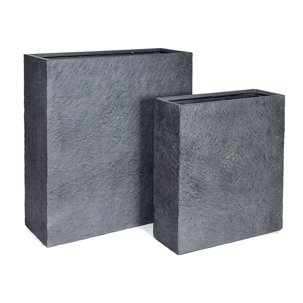 Plantenbak Arizone Terras - L60 X B22 X H72cm - Donkergrijs 2 Plantenbak Arizone Terras - L60 X B22 X H72cm - Donkergrijs - Afbeelding 2