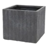 Plantenbak Arkansas Cubi - L21.5 X B21.5 X H23cm - Donkergrijs