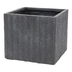Plantenbak Arkansas Cubi - L34.5 B34.5 X H30cm - Donkergrijs