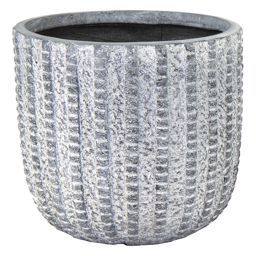 Bloempot Arkansas Egg Washed - D55 X H51cm - Lichtgrijs 1 Bloempot Arkansas Egg Washed - D55 X H51cm - Lichtgrijs
