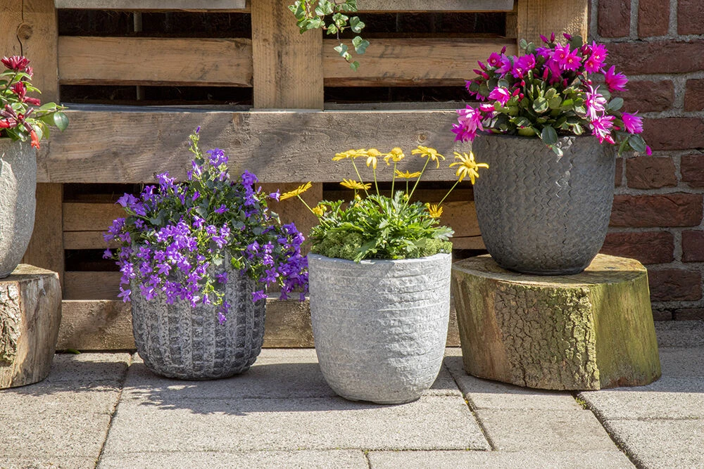 Bloempot Arkansas Egg Washed - D55 X H51cm - Lichtgrijs 3 Bloempot Arkansas Egg Washed - D55 X H51cm - Lichtgrijs - Afbeelding 3