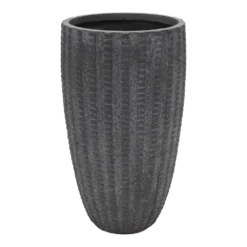 Bloempot Arkansas High Vase - D44 X H77cm - Donkergrijs