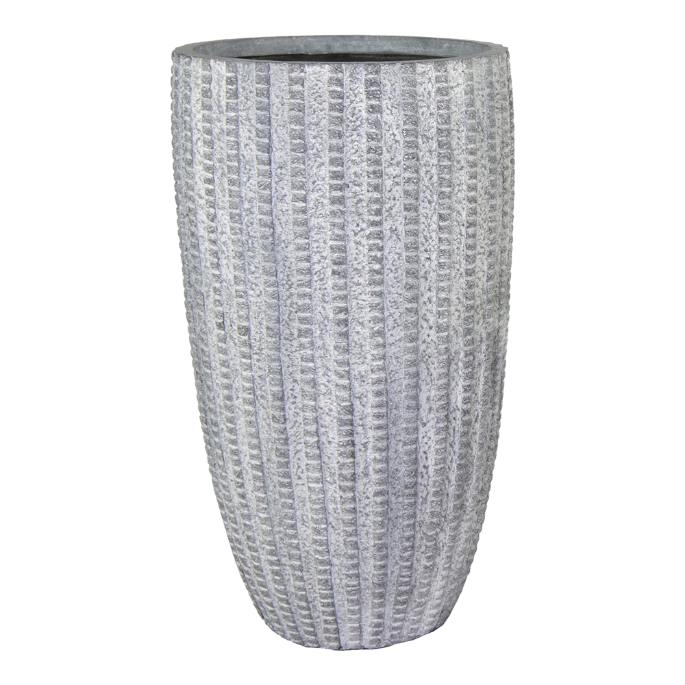 Bloempot Arkansas High Vase Washed - D44 X H77cm - Lichtgrijs 1 Bloempot Arkansas High Vase Washed - D44 X H77cm - Lichtgrijs