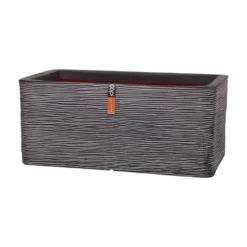 Capi Plantenbak Rechthoek Nature Rib NL - L73 X B39 X H32cm - Antraciet