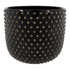 Bloempot Bolino - D21 X H17cm - Shiny Black