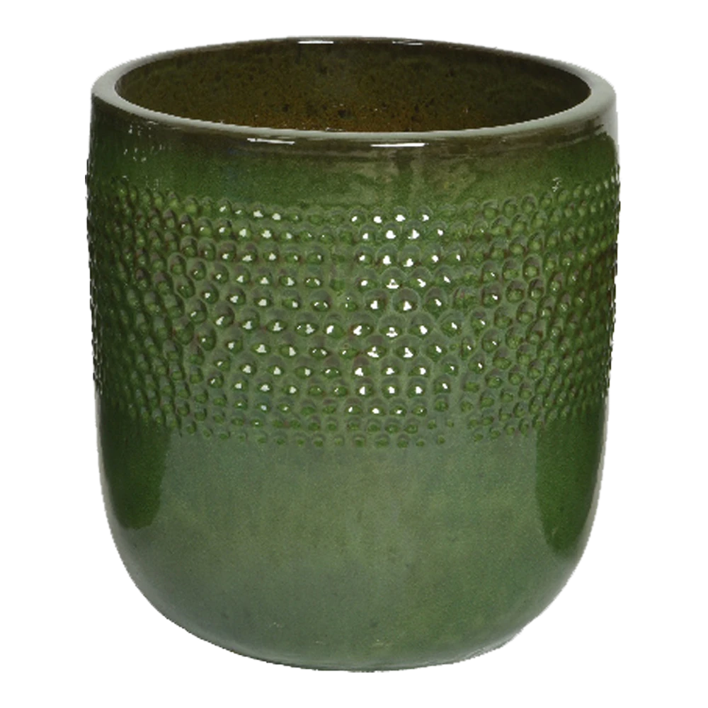 Bloempot Collin - D33 X H34cm - Groen 1 Bloempot Collin - D33 X H34cm - Groen
