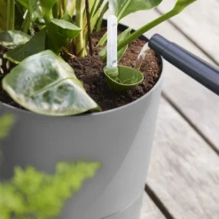 Bloempot Elho Greensense Aqua Care Rond - D43 X H34cm - Licht Beton -Natuur Hoek Verkoop bloempot elho greensense aqua care rond d43 x h34cm licht beton bloempot 6 2