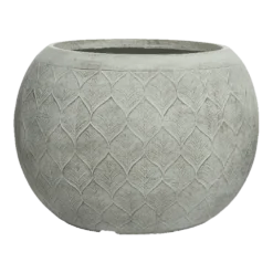 Bloempot Ella - D36 X H27,5cm - Lichtgrijs