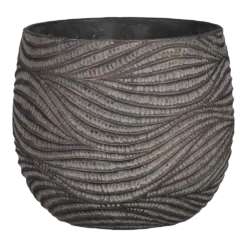 Bloempot Hendrick - D21,5 X H19cm - Bruin