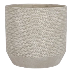 Bloempot Jack - D21 X H19,5cm - Beige