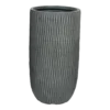 Bloempot James Hoog - D24 X H49cm - Grijs