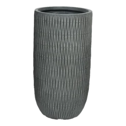 Bloempot James Hoog - D24 X H49cm - Grijs
