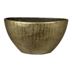 Bloempot Kos Ovaal - L35 X B16 X H19cm - Goud
