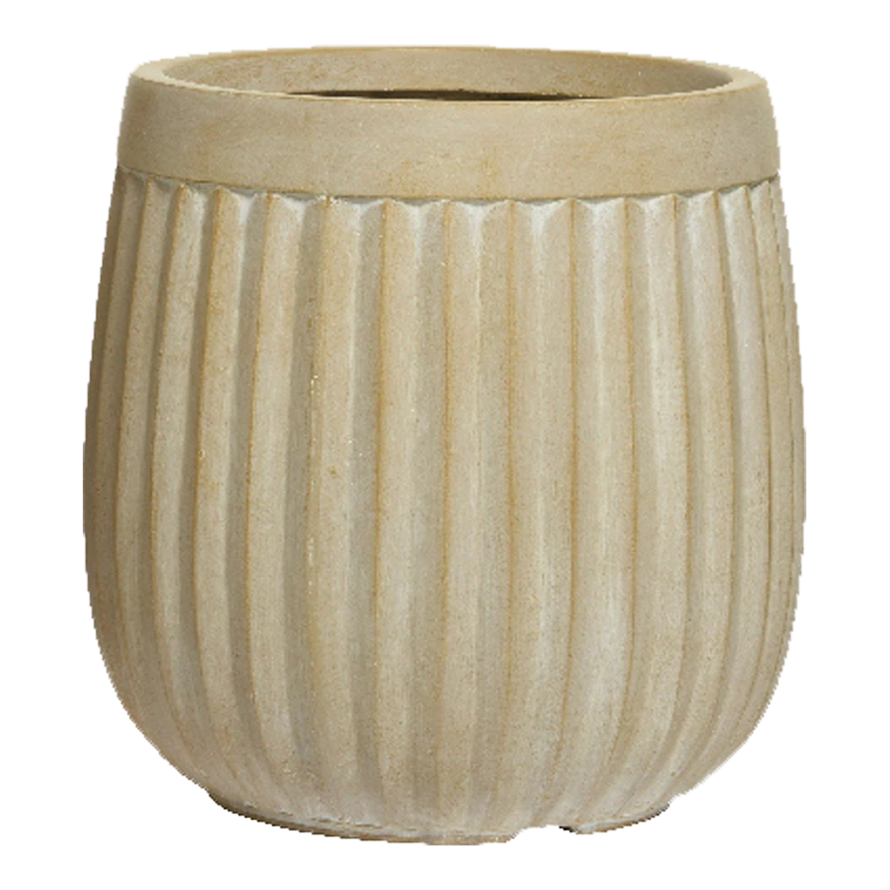 Bloempot Laura - D32 X H32cm - Beige 1 Bloempot Laura - D32 X H32cm - Beige