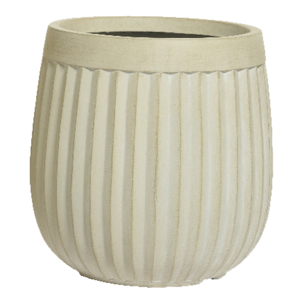 Bloempot Laura - D43 X H43cm - Off White 1 Bloempot Laura - D43 X H43cm - Off White