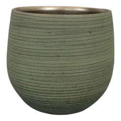 Bloempot Lydia - D22 X H20cm - Shiny Green