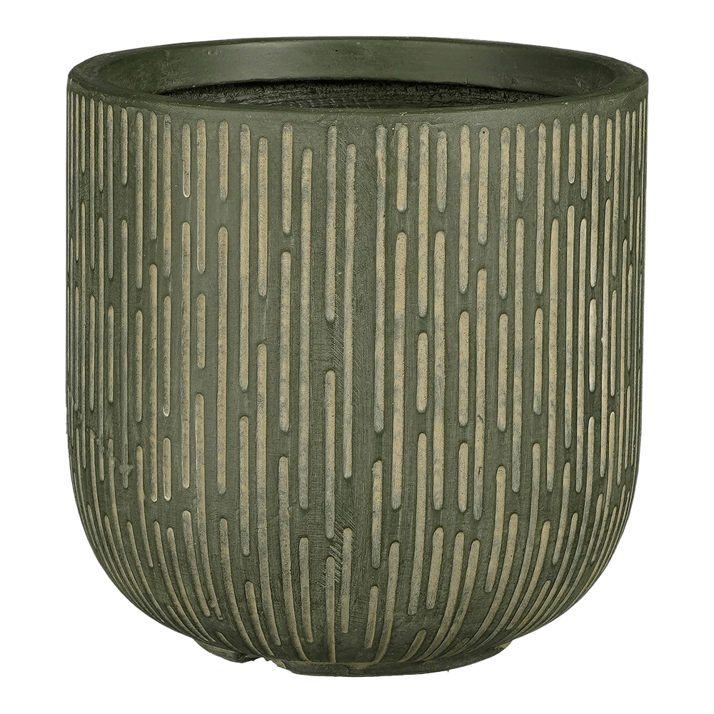 Bloempot Malmo - D31 X H30,5cm - Groen 1 Bloempot Malmo - D31 X H30,5cm - Groen