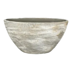 Bloempot Miami Ovaal - L30 X D13 X H17cm - Grijs