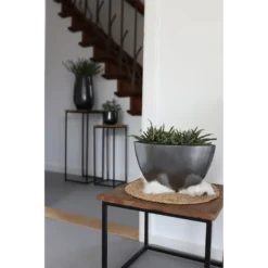 Bloempot Petra - D39 X H35cm - Platinum -Natuur Hoek Verkoop bloempot petra platinum bloempot 3 3