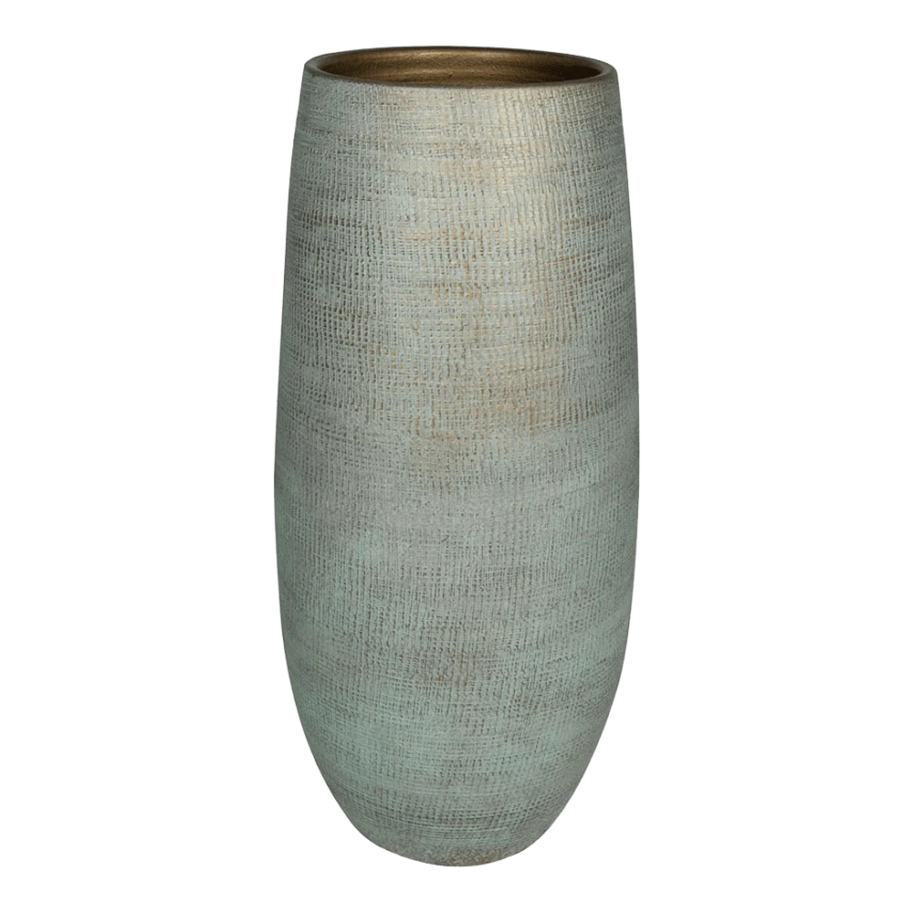 Bloempot Ryan Hoog - D21 X H68cm - Shiny Blue