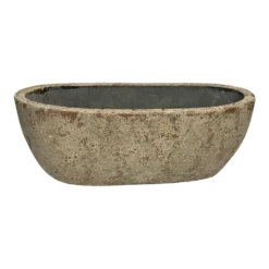 Bloempot Shanon Ovaal - L45 X B18 X H16cm - Cream