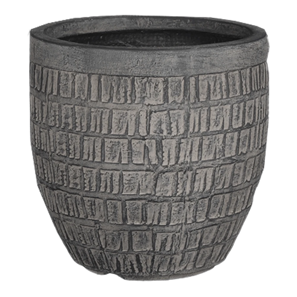 Bloempot Tallinn - D25,5 X H26cm - Zwart-grijs 2 Bloempot Tallinn - D25,5 X H26cm - Zwart-grijs - Afbeelding 2