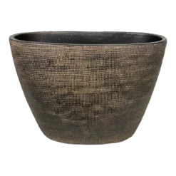 Bloempot Tokio Ovaal - L33 X B16 X H26cm - Goud