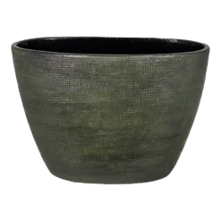 Bloempot Tokio Ovaal - L33 X B16 X H26cm - Groen