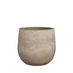 Bloempot Victor - H19 X D21cm - Beige