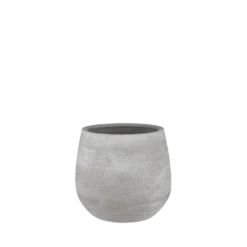 Bloempot Victor - H24 X D25cm - Grijs