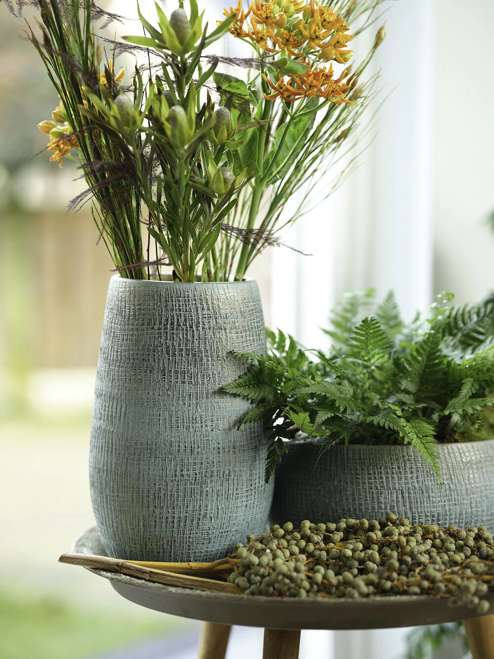 Bloempot Ryan Ovaal - L35 X B12 X H12cm - Shiny Blue 3 Bloempot Ryan Ovaal - L35 X B12 X H12cm - Shiny Blue - Afbeelding 3