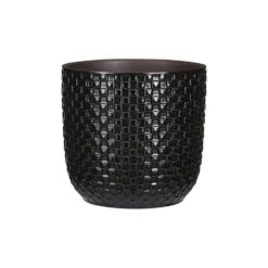 Bloempot Daan - D19 X H17.5cm - Zwart