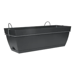 Balkonbak Easyday Smile - 50 X 18 X 17cm - Zwart