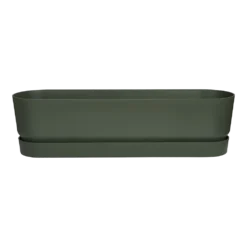 Bloembak Elho Greenville Terrace Long 70cm - Met Wielen - Bladgroen