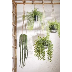 Hangpot Resa - D13,5 X H11,5cm - Donkergrijs -Natuur Hoek Verkoop hangpot resa d13 5 x h11 5cm donkergrijs hangpot 3 1