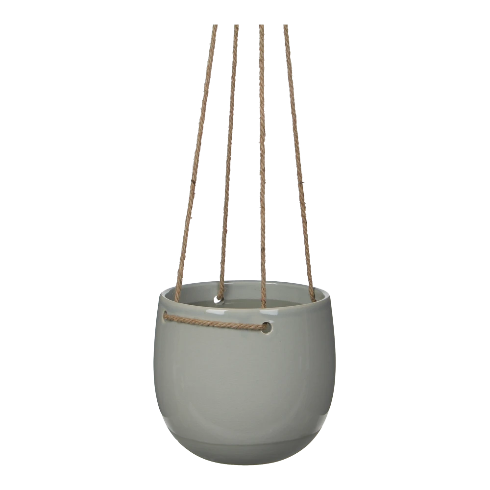 Hangpot Resa - D18,5 X H17cm - Lichtgrijs 1 Hangpot Resa - D18,5 X H17cm - Lichtgrijs