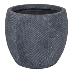 Bloempot Iowa Bullet - D32 X H28.5cm - Donkergrijs