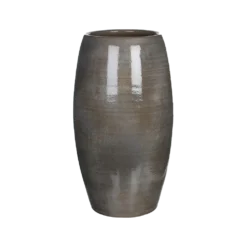 Bloempot Lester Hoog - D30 X H50cm - Donkergrijs