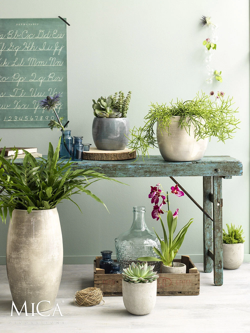 Bloempot Lester Hoog - D39 X H70cm - Lichtgrijs 2 Bloempot Lester Hoog - D39 X H70cm - Lichtgrijs - Afbeelding 2