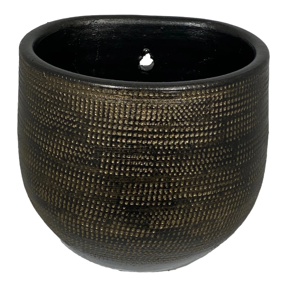 Muur Bloempot Tokio - D20 X H18cm - Goud 1 Muur Bloempot Tokio - D20 X H18cm - Goud
