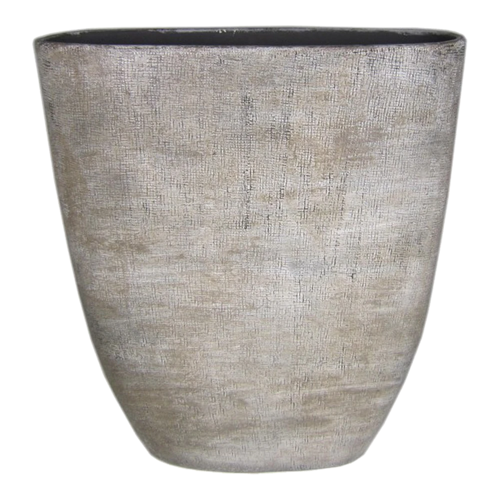 Bloempot Mira Ovaal - L51 X B17 X H57cm - Wit 1 Bloempot Mira Ovaal - L51 X B17 X H57cm - Wit