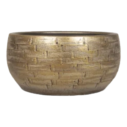Plantenschaal Steef - D27 X H14cm - Industrieel Goud