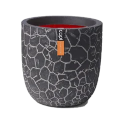 Capi Bloempot Bol Nature Clay NL - D35 X H34cm - Antraciet