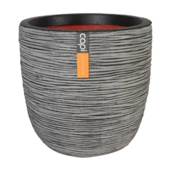 Capi Bloempot Bol Nature Rib NL - D43 X H41cm - Antraciet