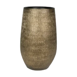 Bloempot Ryan Hoog - D18 X H30cm - Shiny Gold
