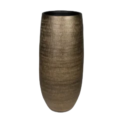 Bloempot Ryan Hoog - D21 X H68cm - Shiny Gold