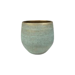 Bloempot Ryan - D26 X H26cm - Shiny Blue