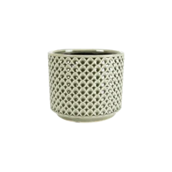 Bloempot Thies - D19 X H17cm - Olijf Groen