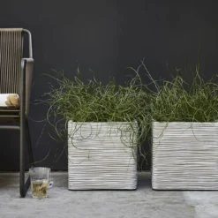 Capi Plantenbak Vierkant Nature Rib NL - L30 X B30 X H30cm - Ivoor 5 Capi Plantenbak Vierkant Nature Rib NL - L30 X B30 X H30cm - Ivoor -Natuur Hoek Verkoop pot vierkant rib nl 30x30x30 ivoor plantenbak 7 8